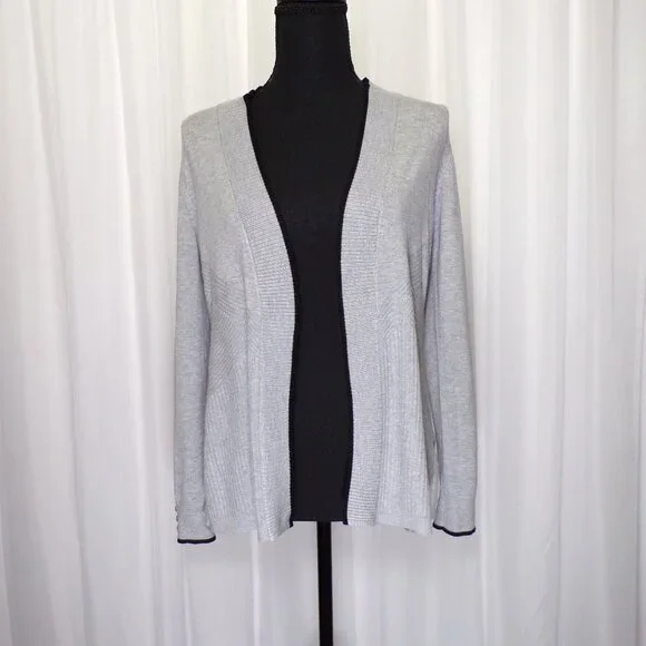 Gray Cardigan 89th And Madison Open Front Cardigan Womens 89th